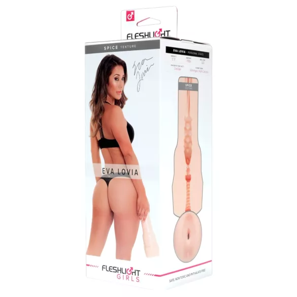 Fleshlight Eva Lovia Spice - realistisk popsimasturbator - blød silikone