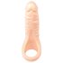 Realistixxx Double F - Naturtro dildo med penisring (naturlig)