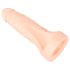 Realistixxx Double F - Naturtro dildo med penisring (naturlig)