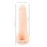 Realistixxx Double F - Naturtro dildo med penisring (naturlig)