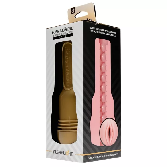 Fleshlight GO - masturbator - stamina træner vagina - kompakt pink