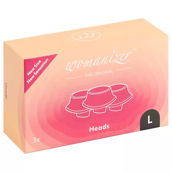 Womanizer - reserveskålsæt til stimulator - stor - sort (3 stk)