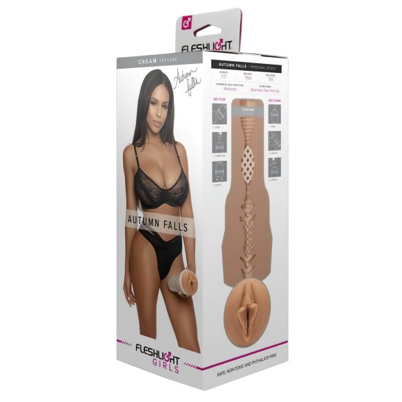 Fleshlight Autumn Falls Cream - realistisk vagina (natur)
