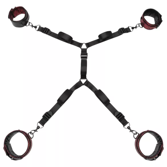 Fifty Shades - Sorte og Røde Håndjern Sæt