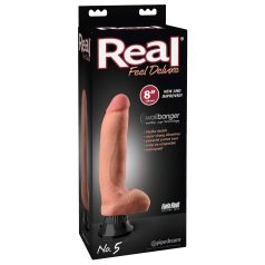   Real Feel Deluxe No.5 - realistisk, naturtro vibrator (hudfarvet)