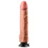 Real Feel Deluxe No.12 - realistisk dildo med testikler - hudfarvet