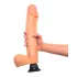 Real Feel Deluxe No.12 - realistisk dildo med testikler - hudfarvet