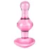 Icicles No. 75 - analplug i glas med hjerte - pink