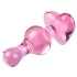 Icicles No. 75 - analplug i glas med hjerte - pink
