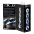 Icicles Nr. 08 - buet, dobbeltender, glasdildo (gennemsigtig-blå)
