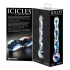 Icicles No. 08 - glasdildo dobbeltender bølget - gennemsigtig/blå