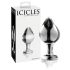 Icicles No. 25 - kegleformet glas anal plug (gennemsigtig)