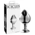 Icicles No. 25 - analplug - konisk form - glas - gennemsigtig