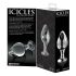 Icicles No. 25 - kegleformet glas anal plug (gennemsigtig)