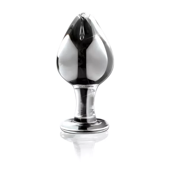 Icicles No. 25 - analplug - konisk form - glas - gennemsigtig