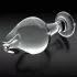 Icicles No. 25 - analplug - konisk form - glas - gennemsigtig