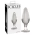 Icicles No. 26 - kegleformet analplug i glas (gennemsigtig)