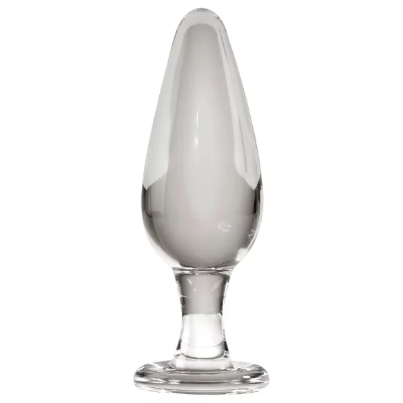 Icicles No. 26 - kegleformet analplug i glas (gennemsigtig)