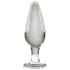 Icicles No. 26 - kegleformet analplug i glas (gennemsigtig)