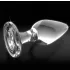 Icicles No. 26 - kegleformet analplug i glas (gennemsigtig)