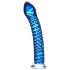 Icicles No. 29 - spiral, penis glasdildo (blå)