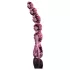 Icicles No. 43 - glasdildo med perler og hjerte - pink
