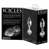 Icicles No. 44 - analplug - konisk form - glas gennemsigtig