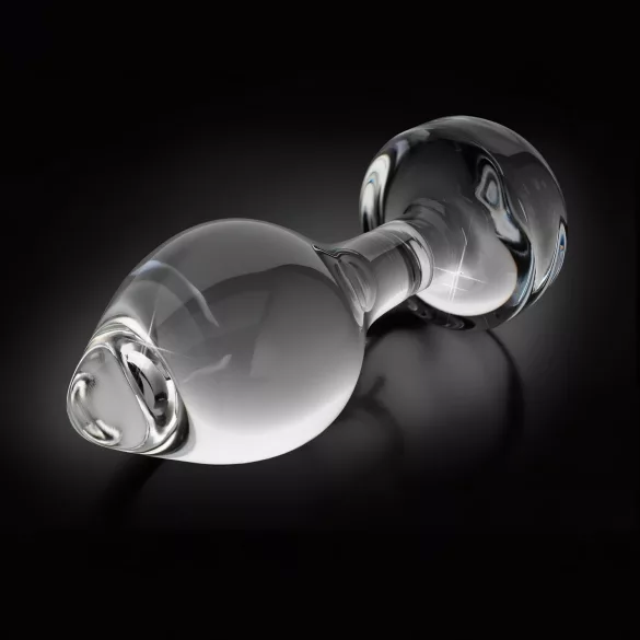 Icicles No. 44 - analplug - konisk form - glas gennemsigtig