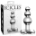 Icicles No. 47 - analplug med tre kugler - glas - gennemsigtig