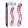 Icicles No. 55 - dobbeltender dildo - G-punkt - glas - pink