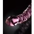 Icicles No. 55 - dobbeltender dildo - G-punkt - glas - pink