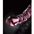 Icicles No. 55 - dobbeltender dildo - G-punkt - glas - pink