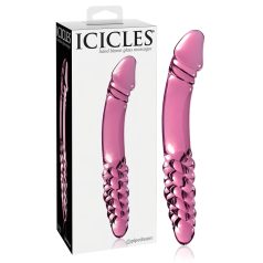 Icicles No. 57 - dobbelt dildo med penisform - glas - pink