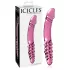 Icicles No. 57 - dobbelt dildo med penisform - glas - pink