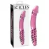 Icicles No. 57 - dobbelt dildo med penisform - glas - pink