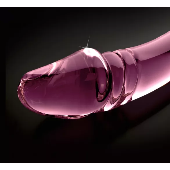 Icicles No. 57 - dobbelt dildo med penisform - glas - pink