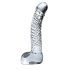 Icicles No. 61 - elegant glasdildo med testikler (gennemsigtig)