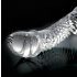 Icicles No. 61 - elegant glasdildo med testikler (gennemsigtig)
