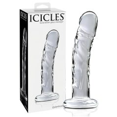 Icicles No. 62 - glasdildo med penisform - gennemsigtig