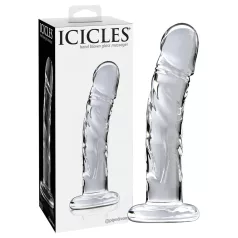 Icicles No. 62 - glasdildo med penisform - gennemsigtig