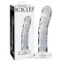 Icicles No. 62 - glasdildo med penisform - gennemsigtig