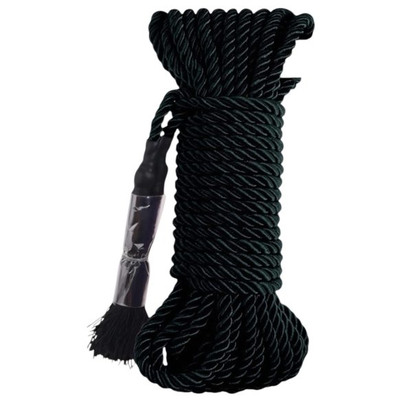 Fetish Silky Rope - bondage reb - 10 meter - sort