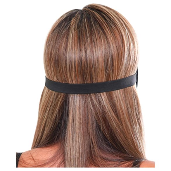 Fetish Deluxe Fantasy - øjenmaske - bred blød - sort