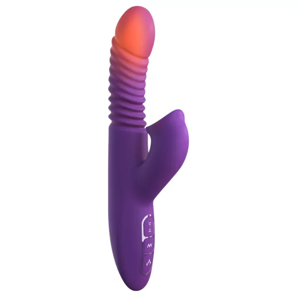 Fantasy For Her - 3-i-1 stødende vibrator med varmefunktion (lilla)