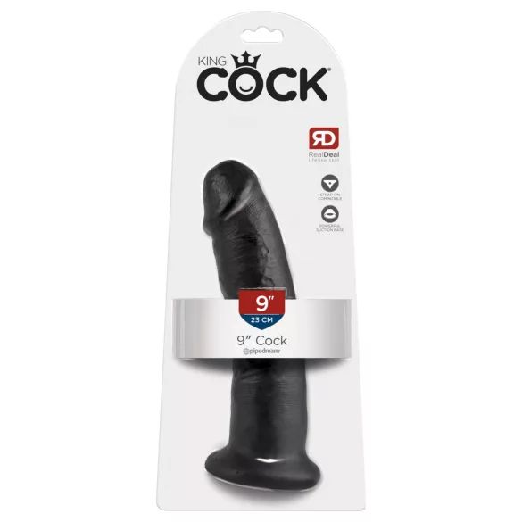 King Cock - dildo med sugekop - sort