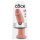 King Cock 10 - Stor sugekopdildo (25cm) - Naturlig