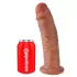 King Cock 10 - stor dildo med sugekop (25 cm) - mørk naturfarve