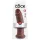 King Cock 10 - stor dildo med sugekop (25 cm, brun)