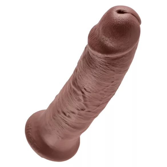 King Cock 10 - stor dildo med sugekop (25 cm, brun)