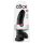 King Cock 9 - Stor sugekop dildo med testikler (23 cm) - Sort